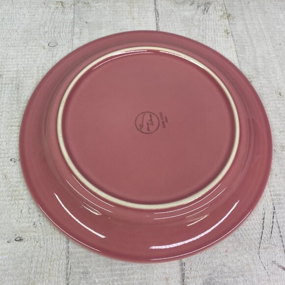 Nancy Calhoun DARK ROSE Japan Solid Color 8" Smooth Stoneware Salad Plates Set 5 - Picture 5 of 16